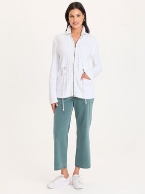 XCVI LEMONT CINCHABLE FLEECE JACKET
In White